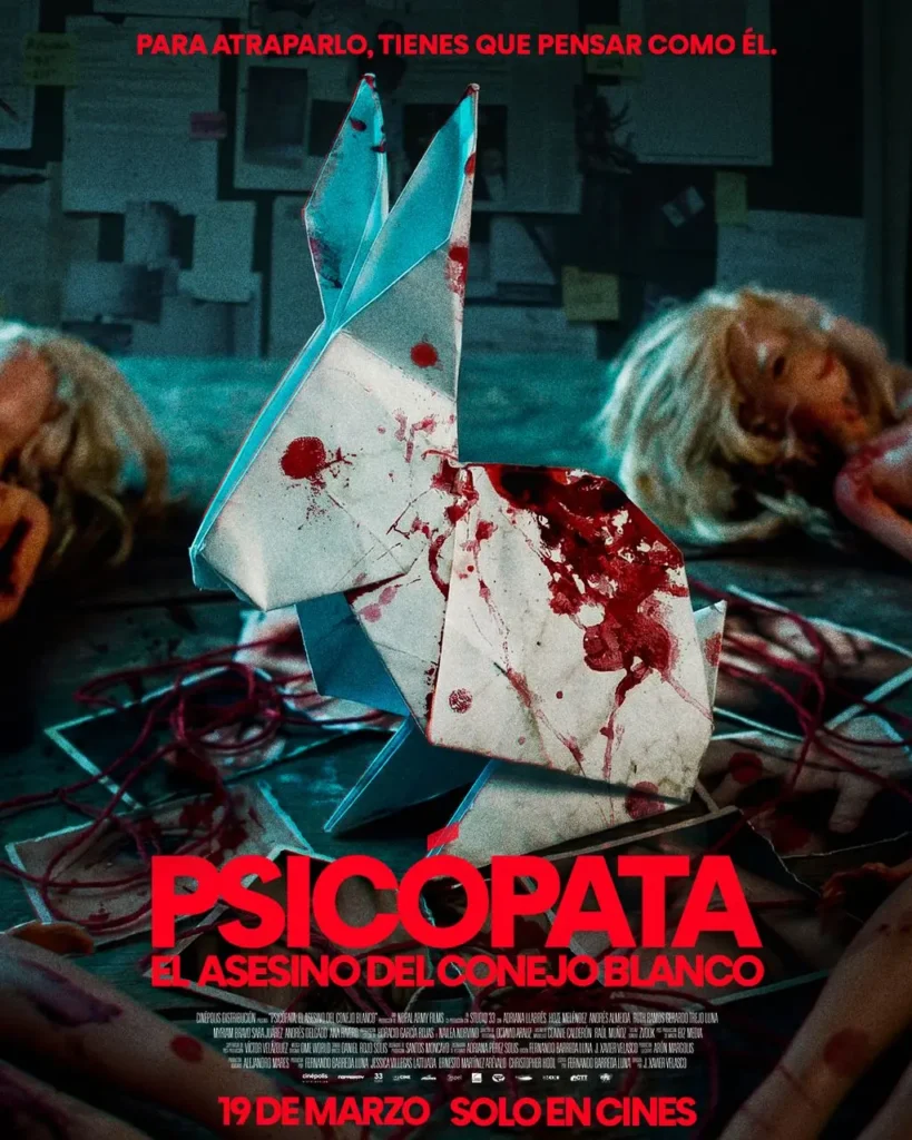 Póster oficial de Psicópata, el asesino del conejo blanco
