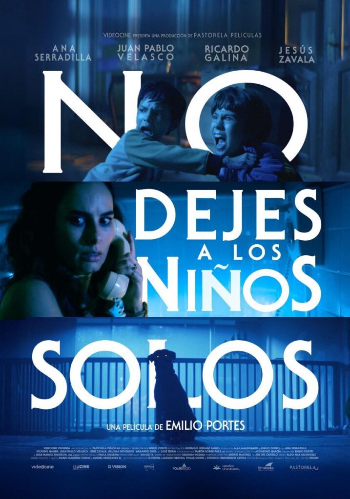 No dejes a los niños solos póster